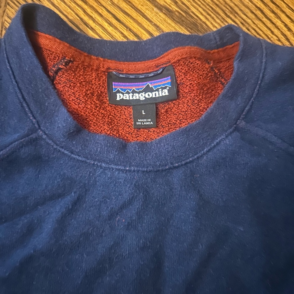 Patagonia Brisker Crew Better Sweater Men Large Navy Fleece Sweatshirt Pullover